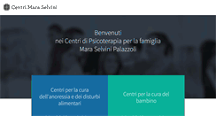 Desktop Screenshot of centrimaraselvini.it